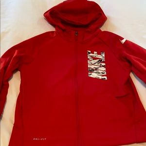 Boys Nike zip up Dri-fit hoodie